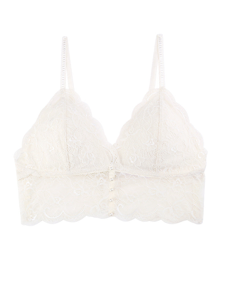 Copa de triángulo francés sexy encaje profundo V ropa interior