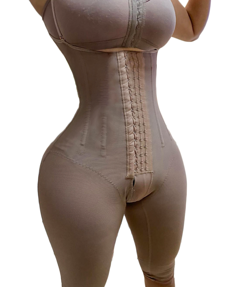 Bodyshaper For Women Full Body Support Compression Open Bust Charming Curves