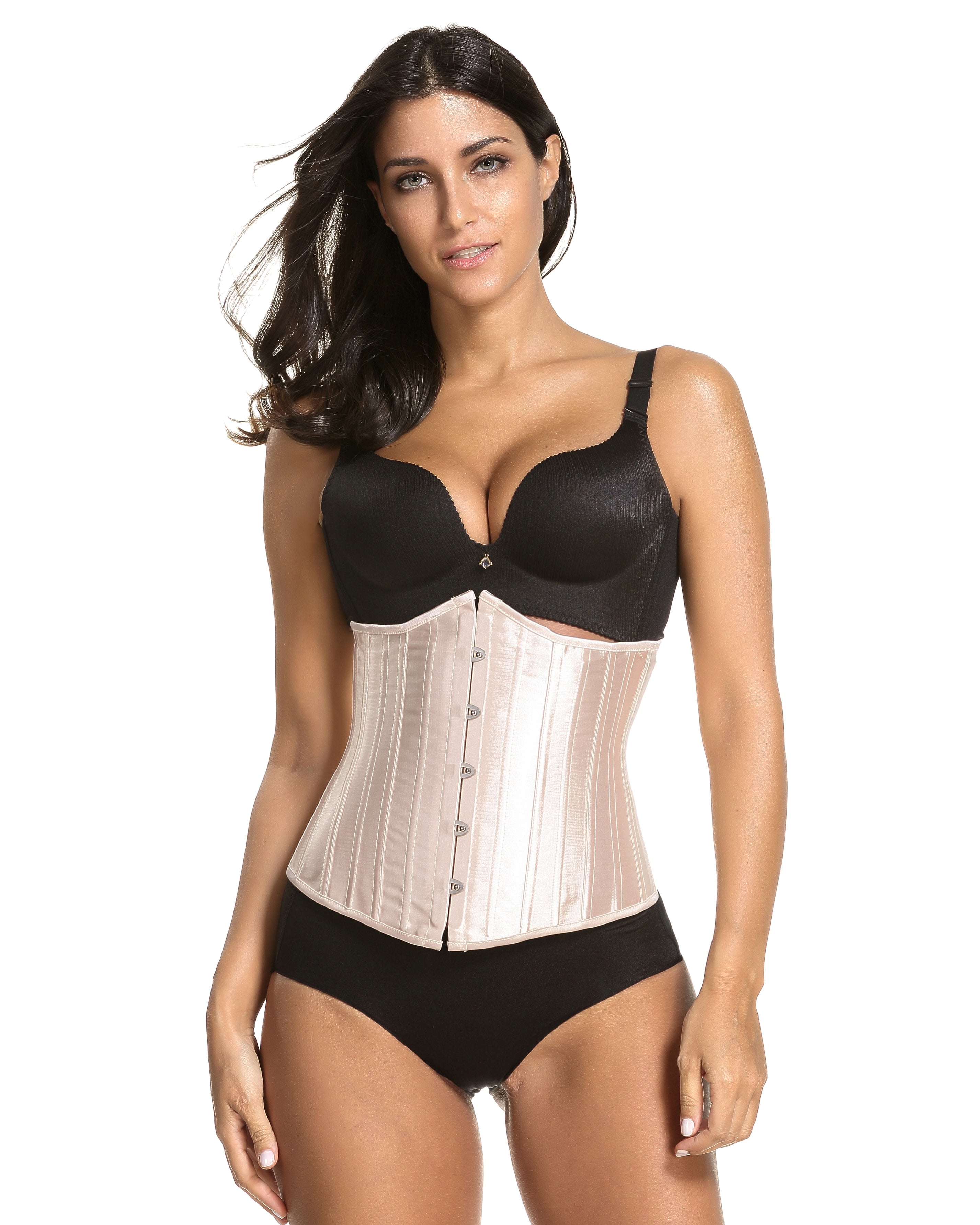 24 faja corset acero satinado