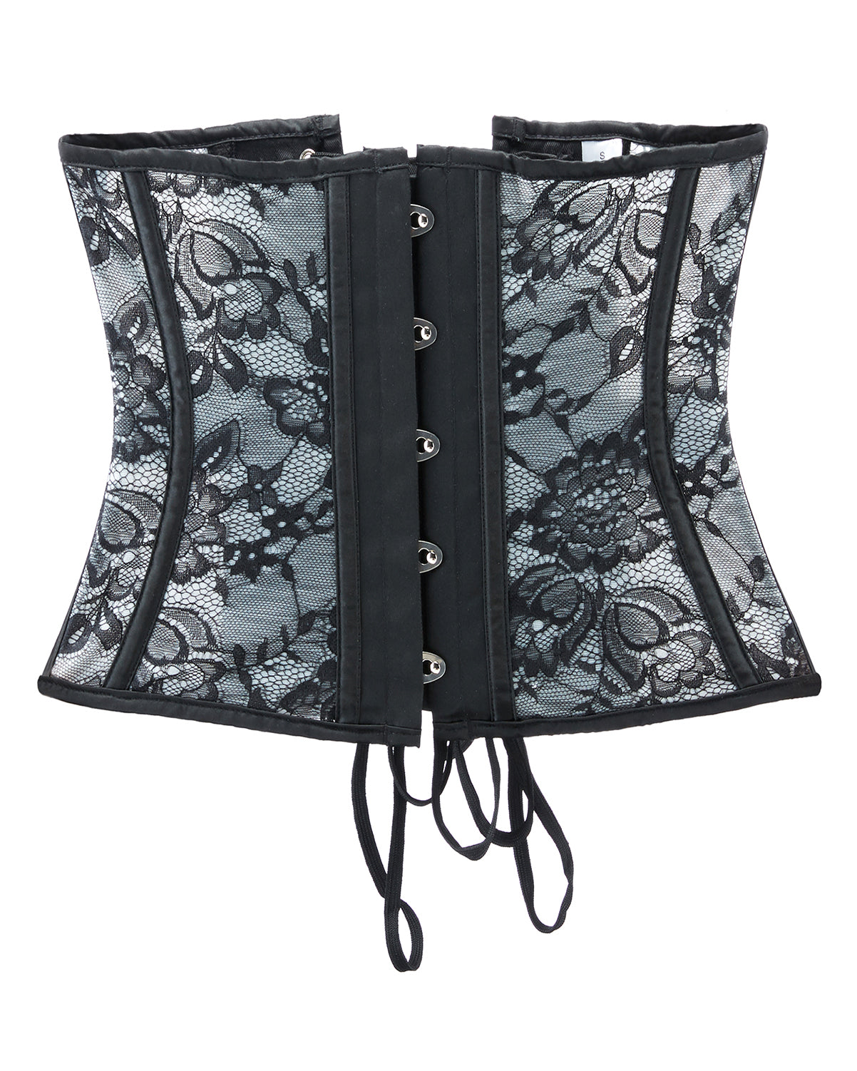 Corsé con corsé de talla grande y sexy de hueso con cordones para muje