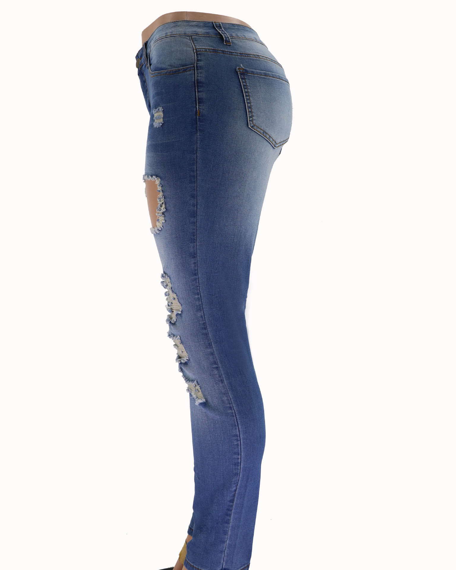 Vaqueros new wish rasgados europeos y americanos