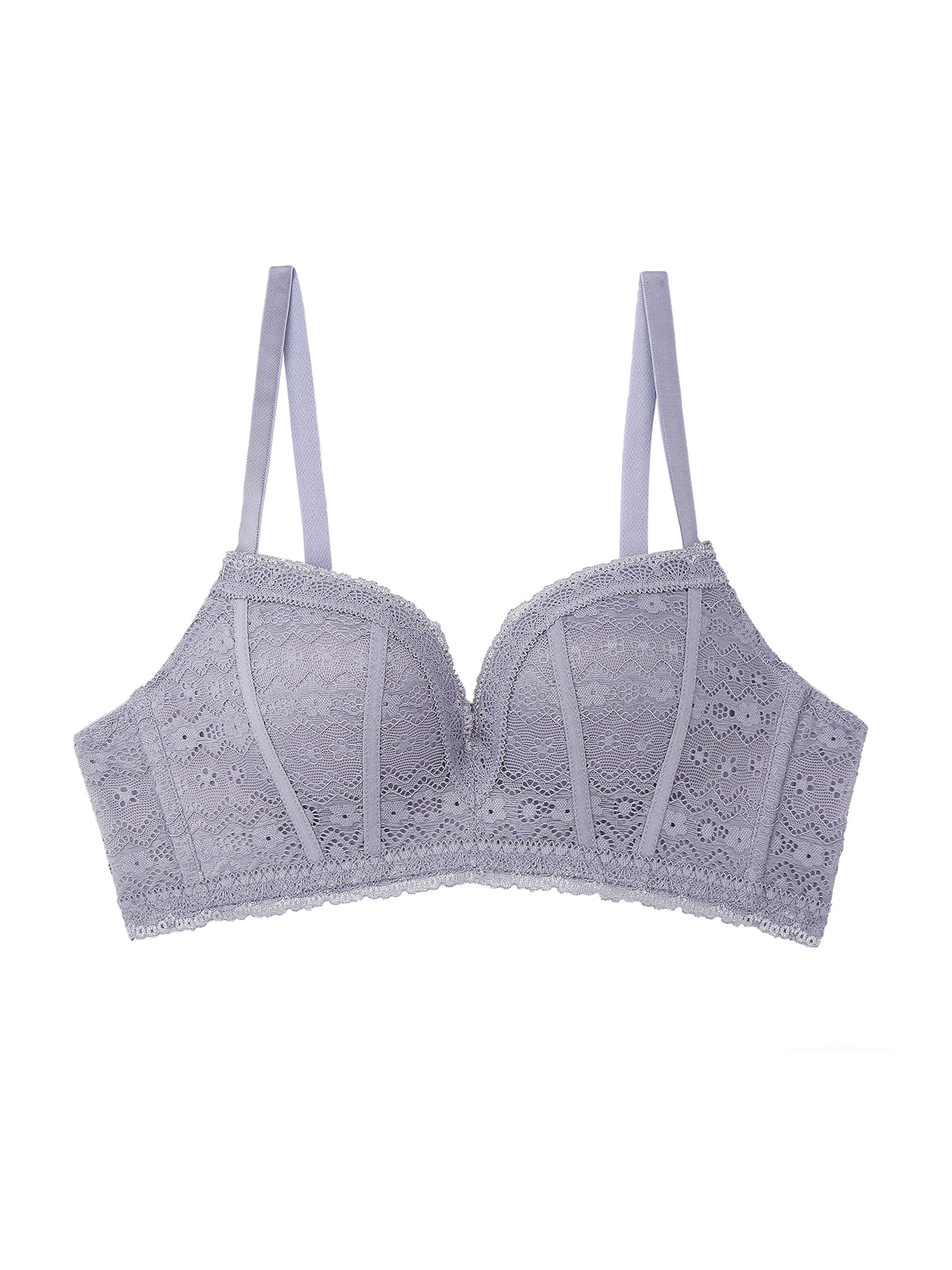 Nuevo conjunto de ropa interior de encaje fino sin anillo de acero rel