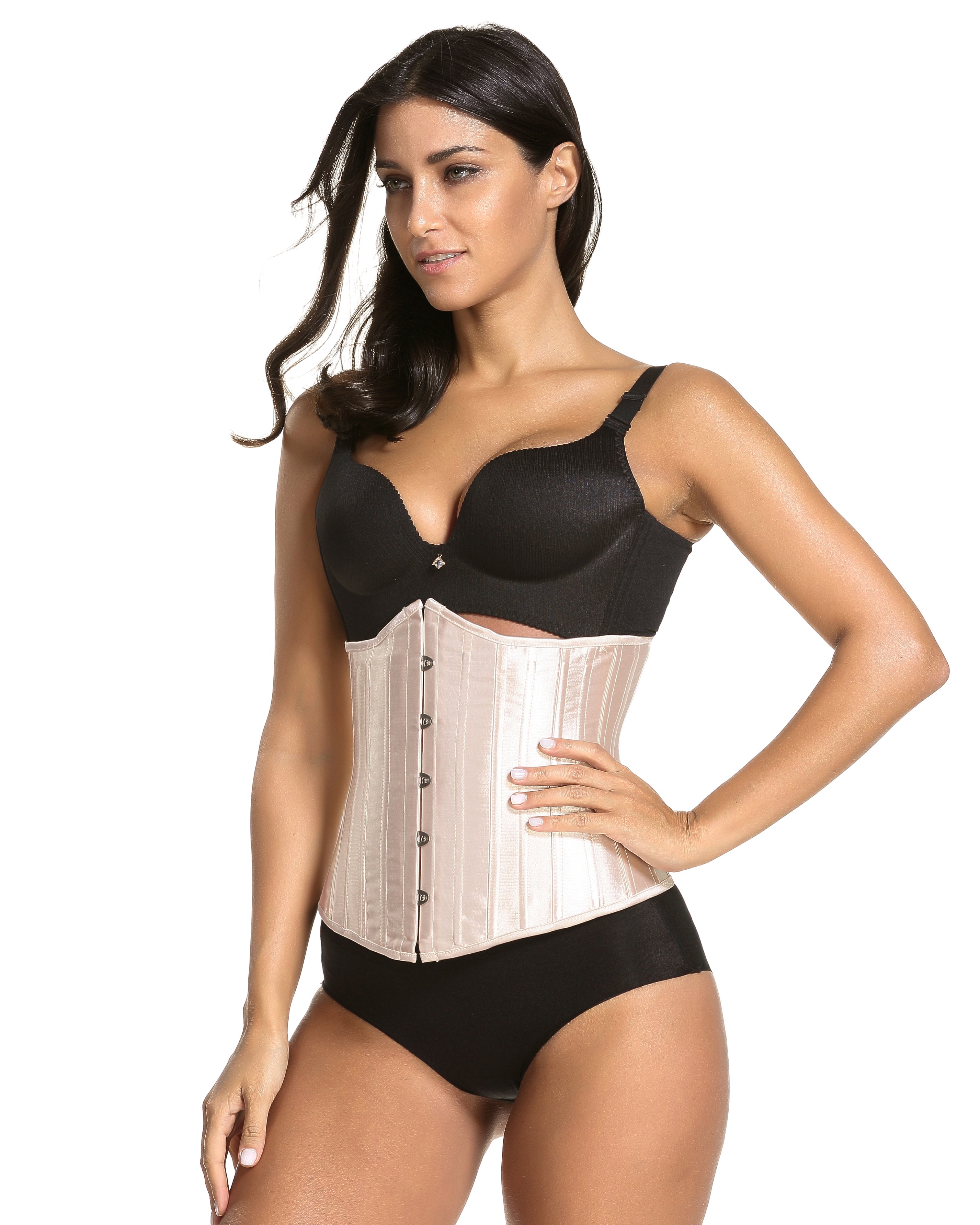 24 faja corset acero satinado
