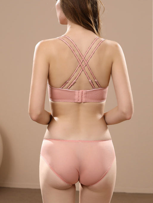 Conjunto de bragas de sujetador de encaje sexy