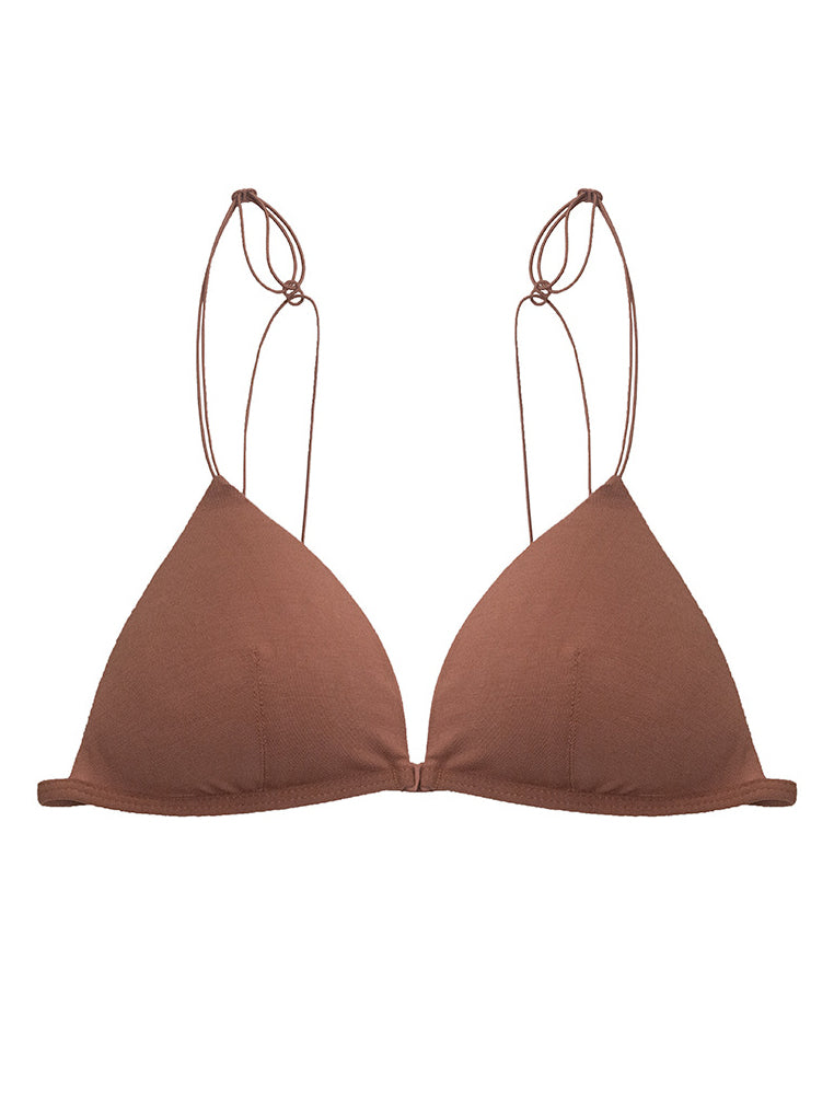 Sujetador de ropa interior con botón frontal francés