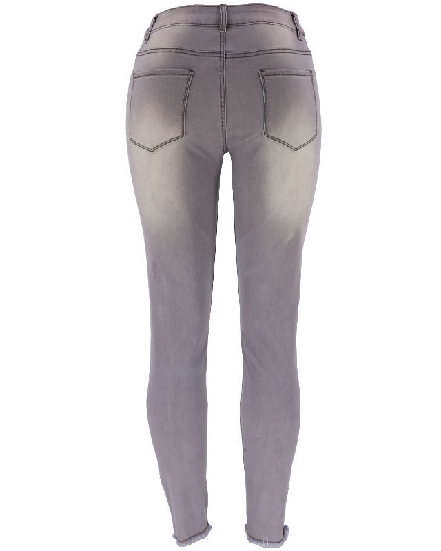 Pantalones vaqueros rasgados de mujer