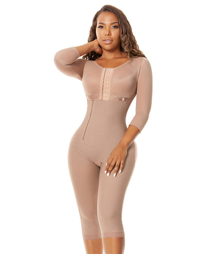 Faja larga hasta la rodilla para uso posquirúrgico, moldeador de cuerp