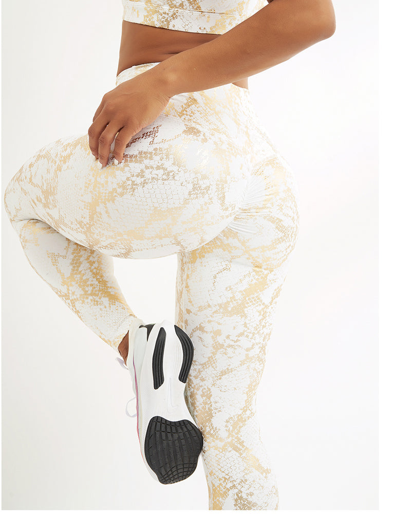 Leggings de yoga elásticos de cintura alta para mujer