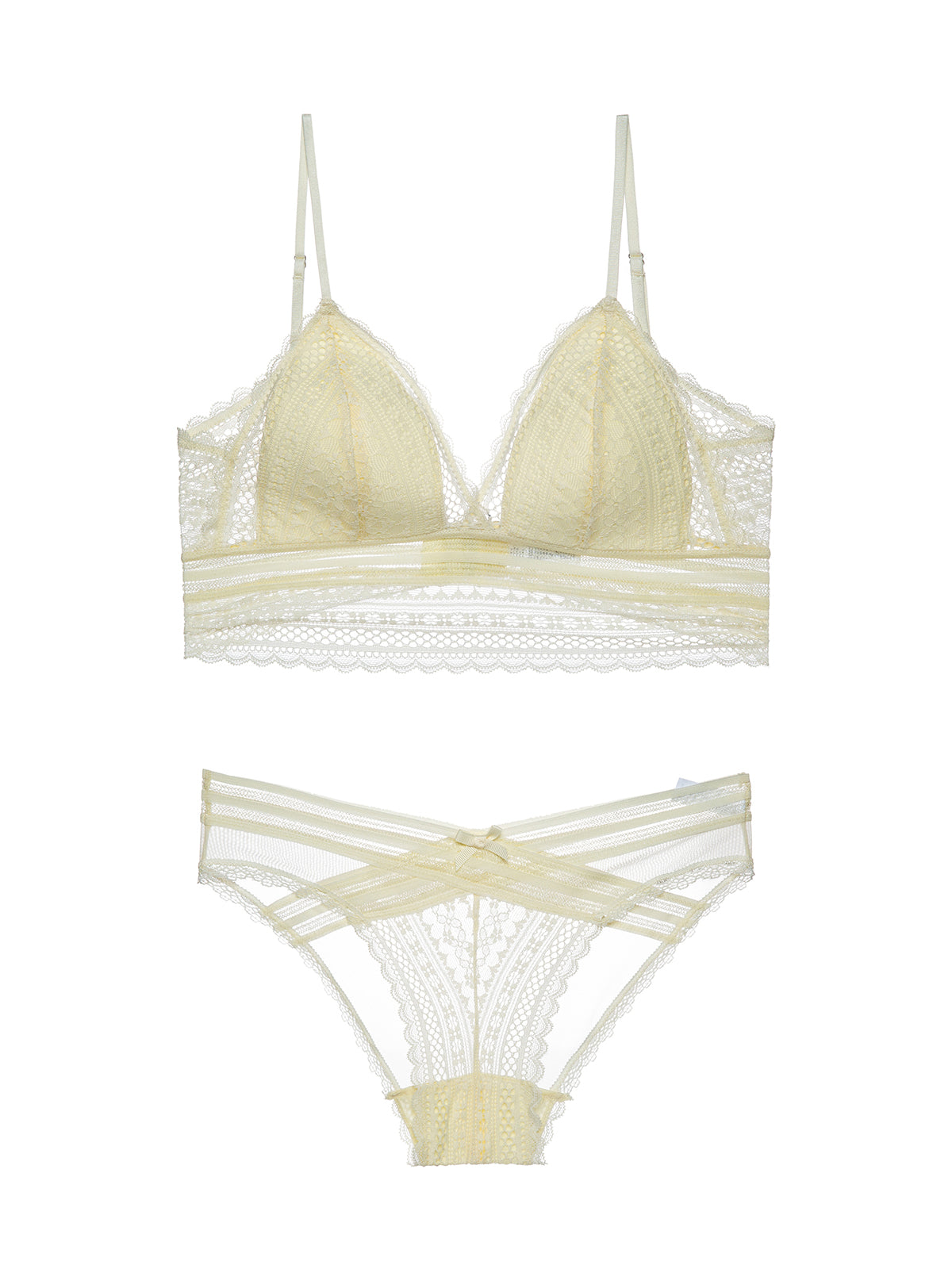 Sujetador inalámbrico sin espalda en forma de U de lencería de encaje 