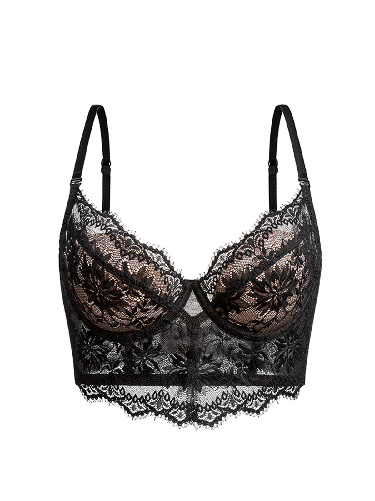 Sujetador flacidez anti-flacidez encaje sexy no sujetador de copa vací