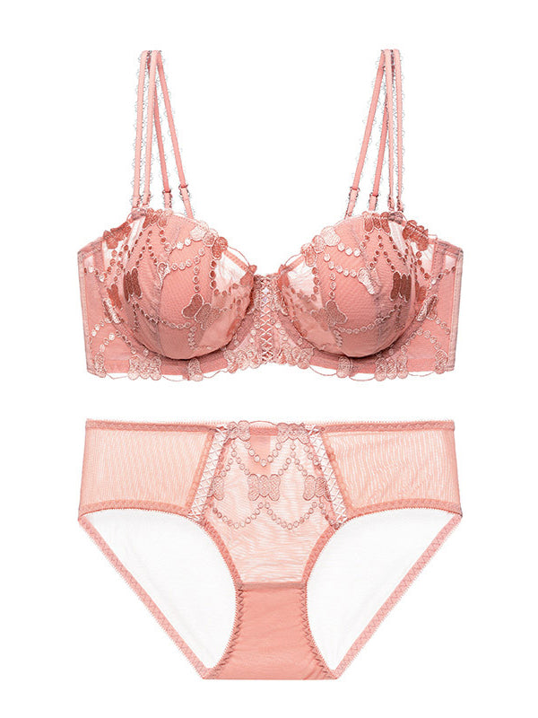 Conjunto de bragas de sujetador de encaje sexy