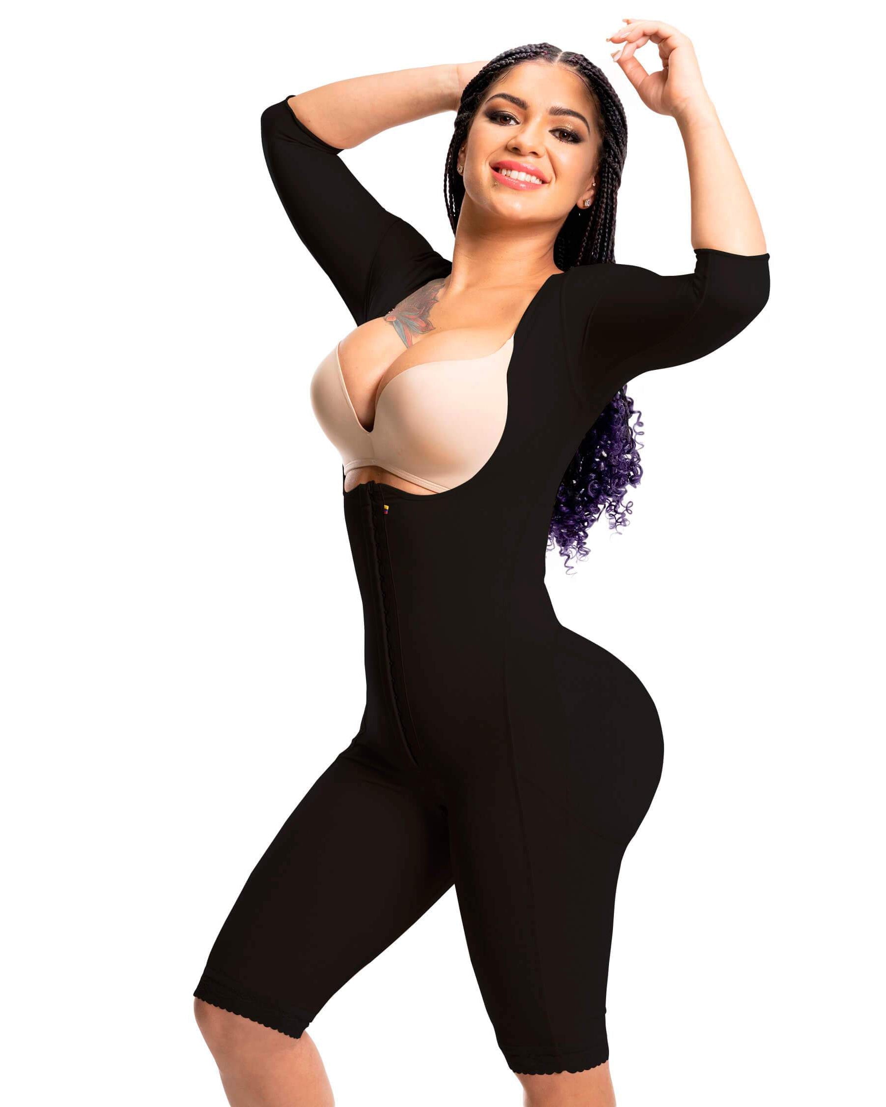 Faja con mangas y sin sujetador