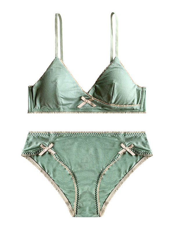 Chica francesa ultrafina sin anillo de acero copa triangular sujetador