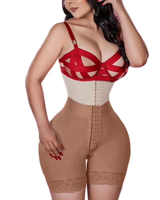 Pantalones cortos moldeadores de cadera para mujer Bragas de encaje se