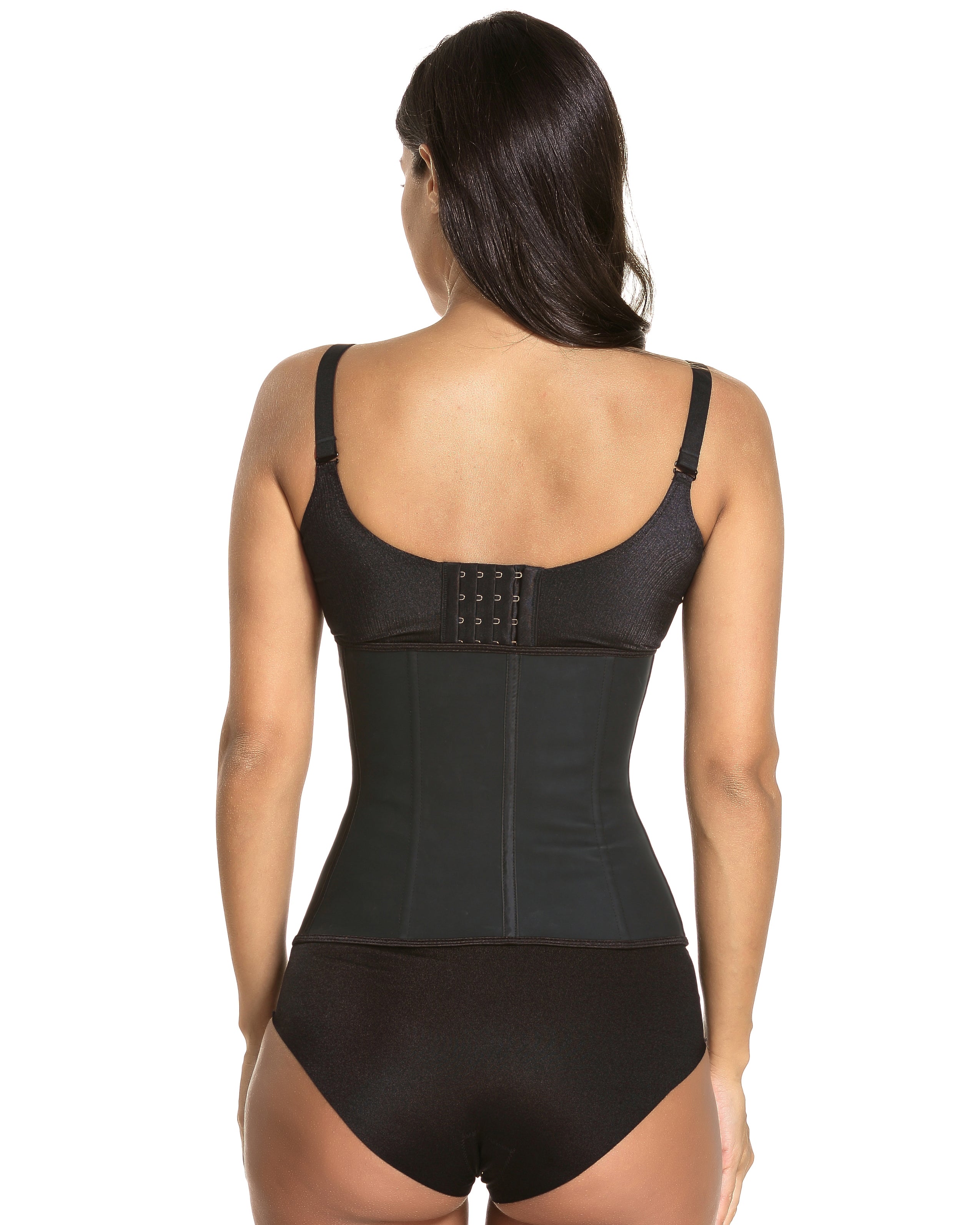 Corsé látex hebilla cintura corsé cinturón latex goma correas corsé