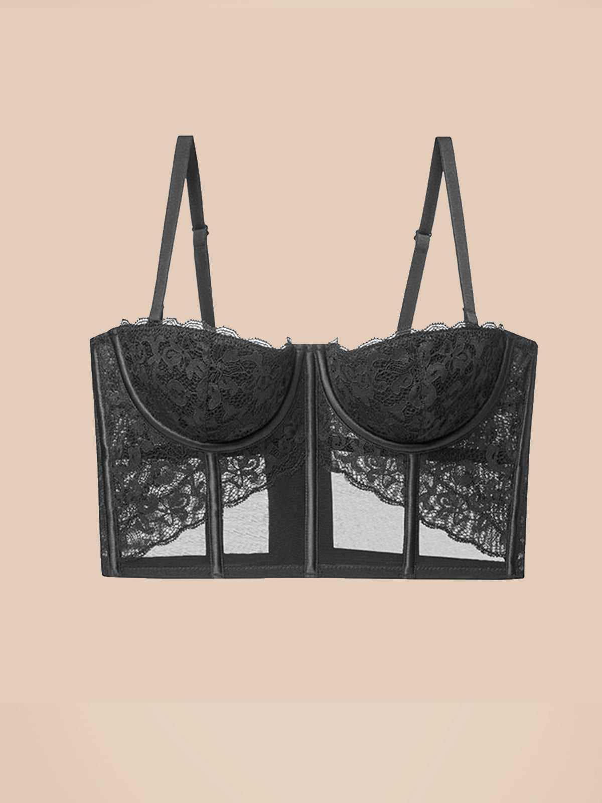 Sujetador de espina de pescado sexy francés