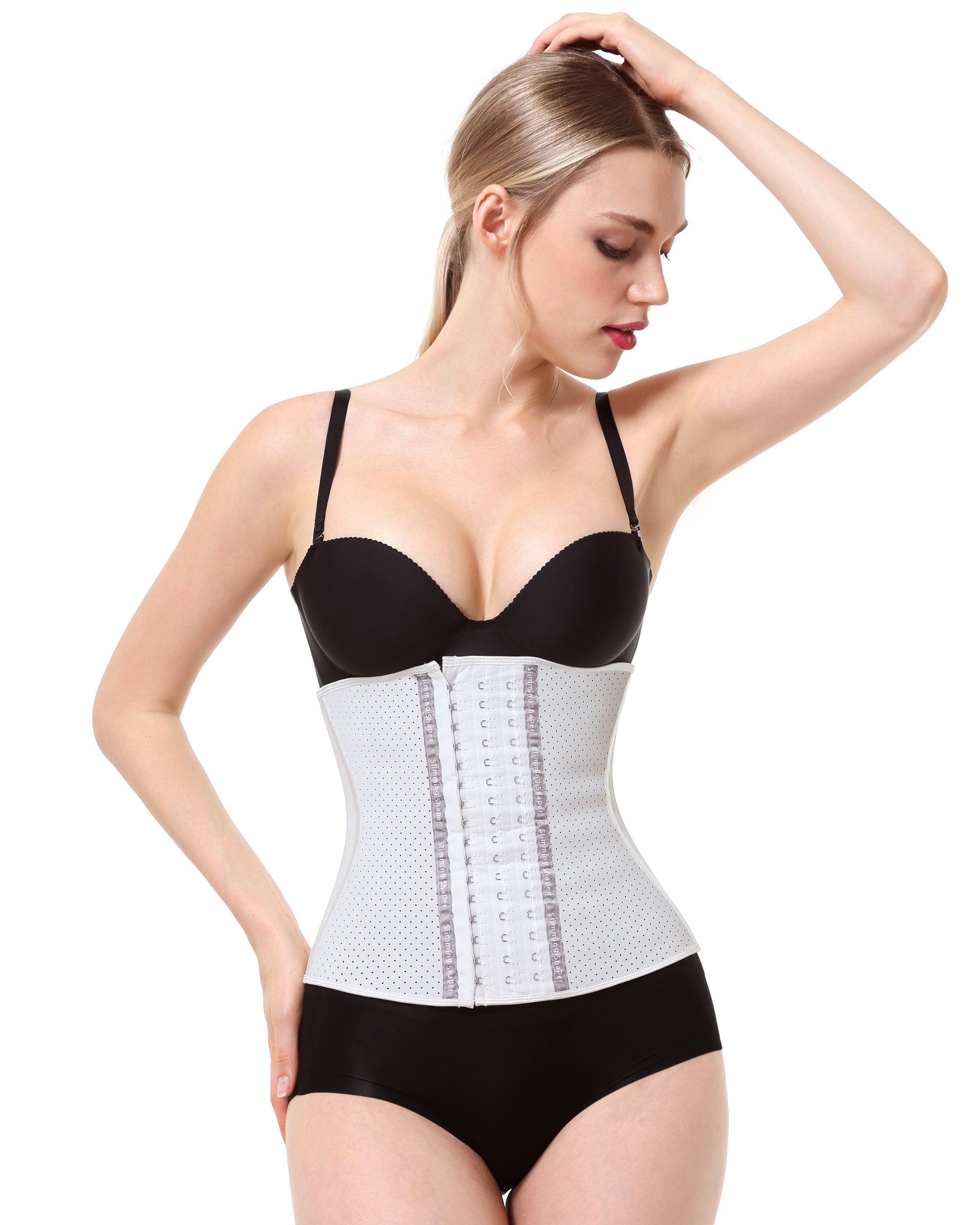 Faja bondage larga transpirable blanca