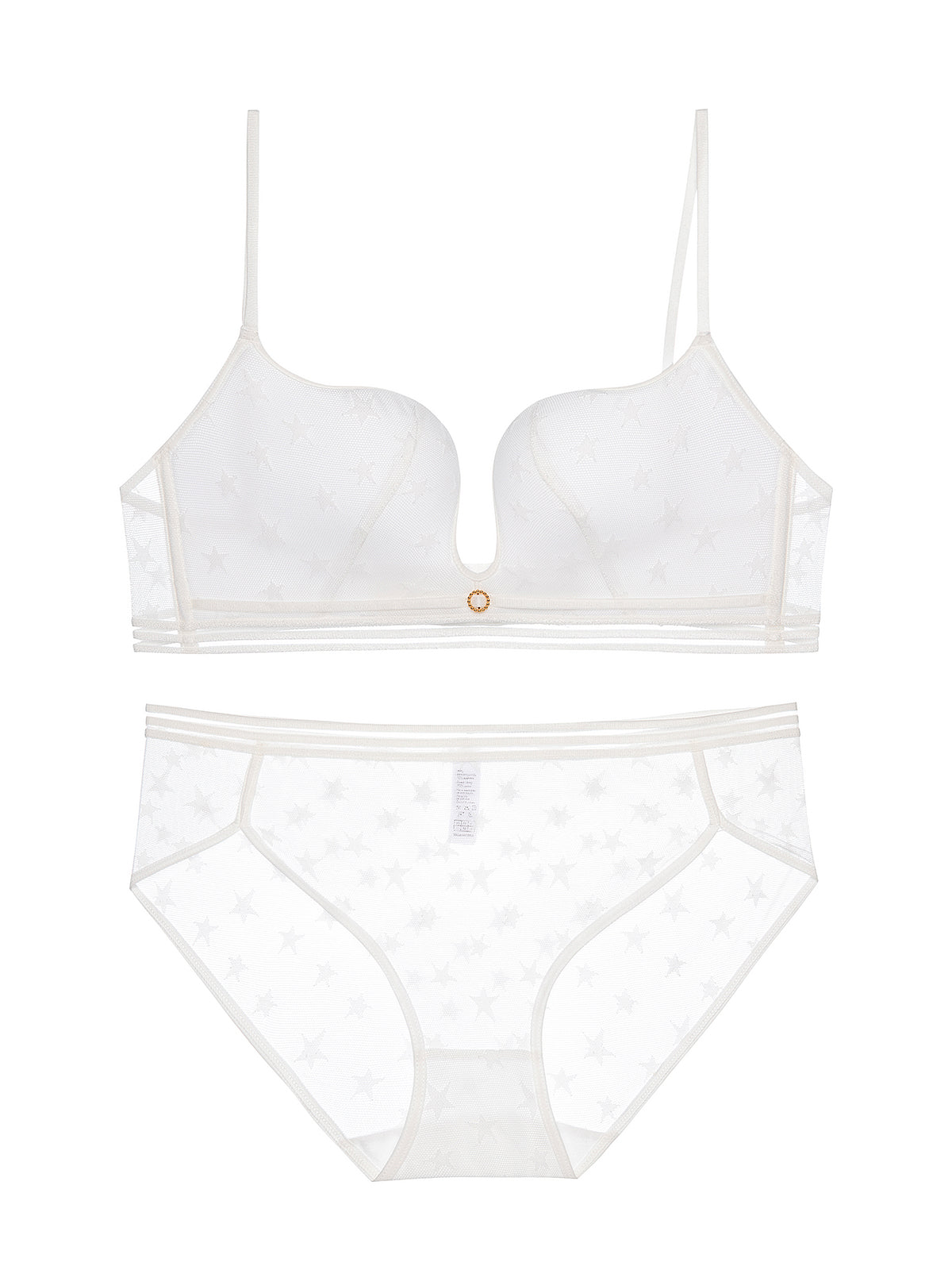 Conjunto de ropa interior invisible de encaje sexy fino sujetador sin 