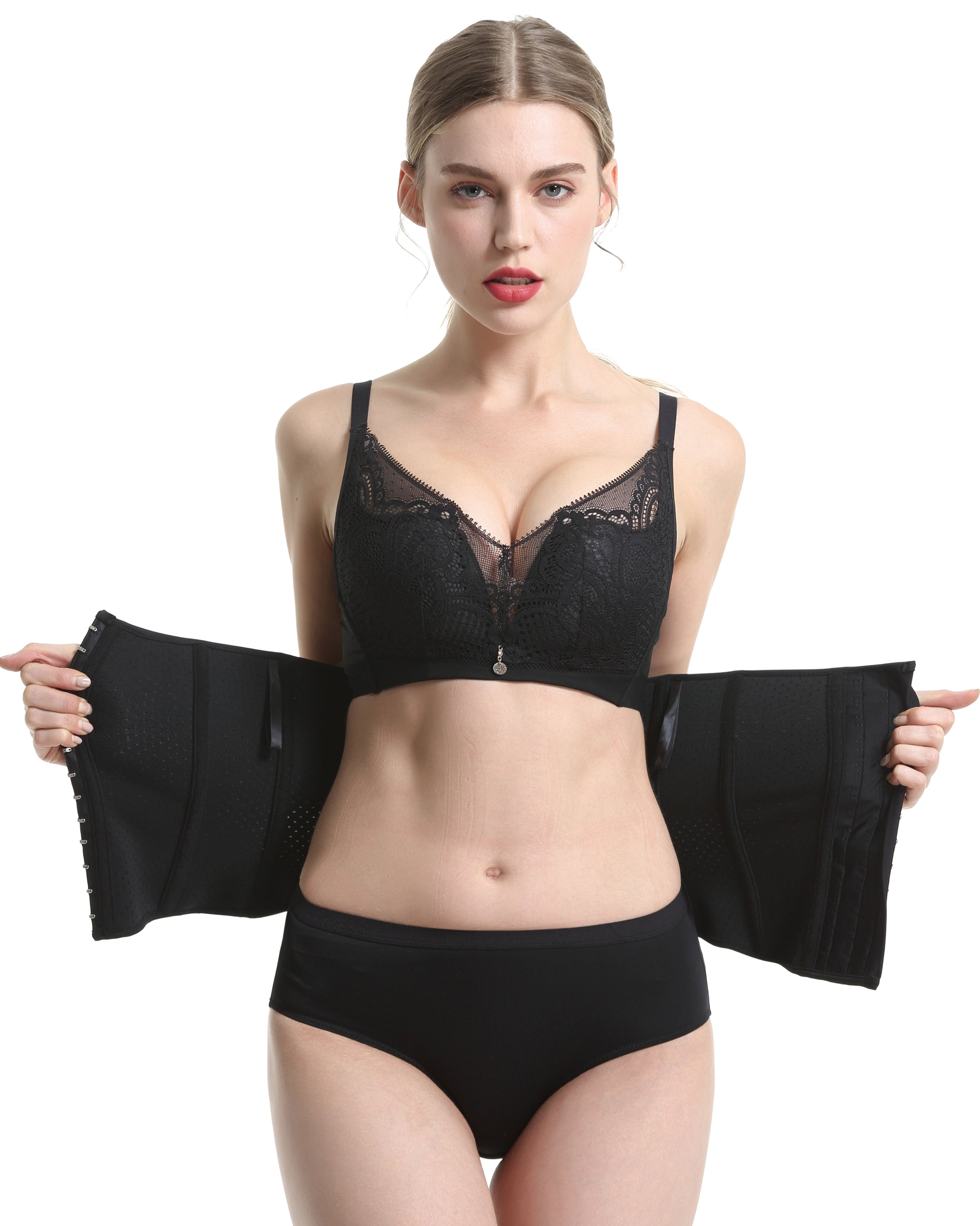 Faja de sujeción en la cintura con hebilla de látex