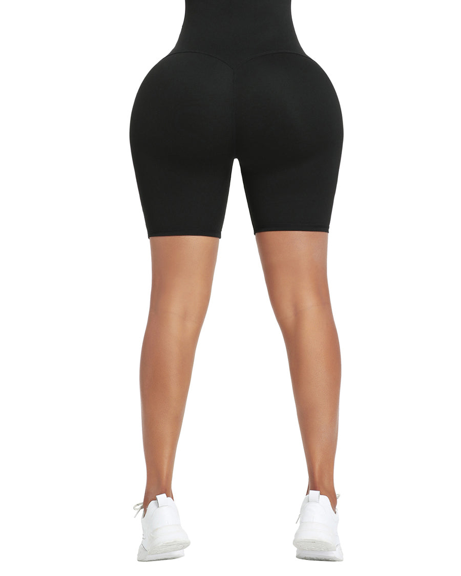 BIKER SHORT WITH NEOPRENE WITH HIGH WAIST TO CONTROL WAIST AND ABDOMEN