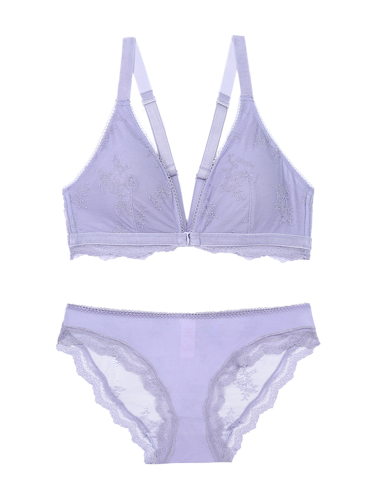 Conjunto de sujetador sin costuras con espalda hermosa y hebilla delan