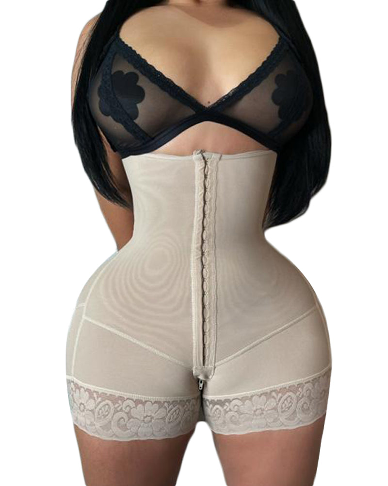 Abdomen aplanado de cintura alta posparto y posquirúrgico 2 filas de g