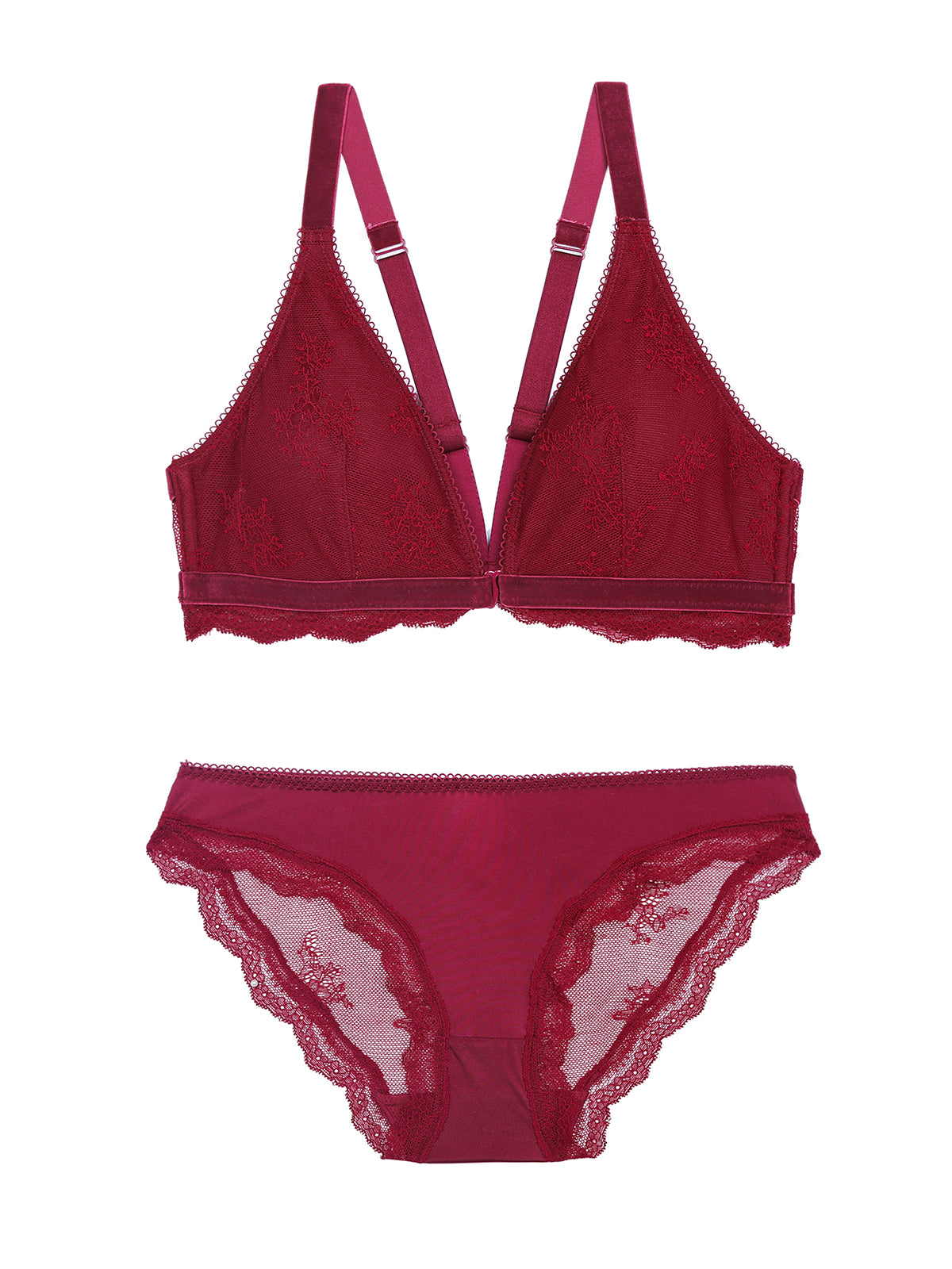 Conjunto de sujetador sin costuras con espalda hermosa y hebilla delan