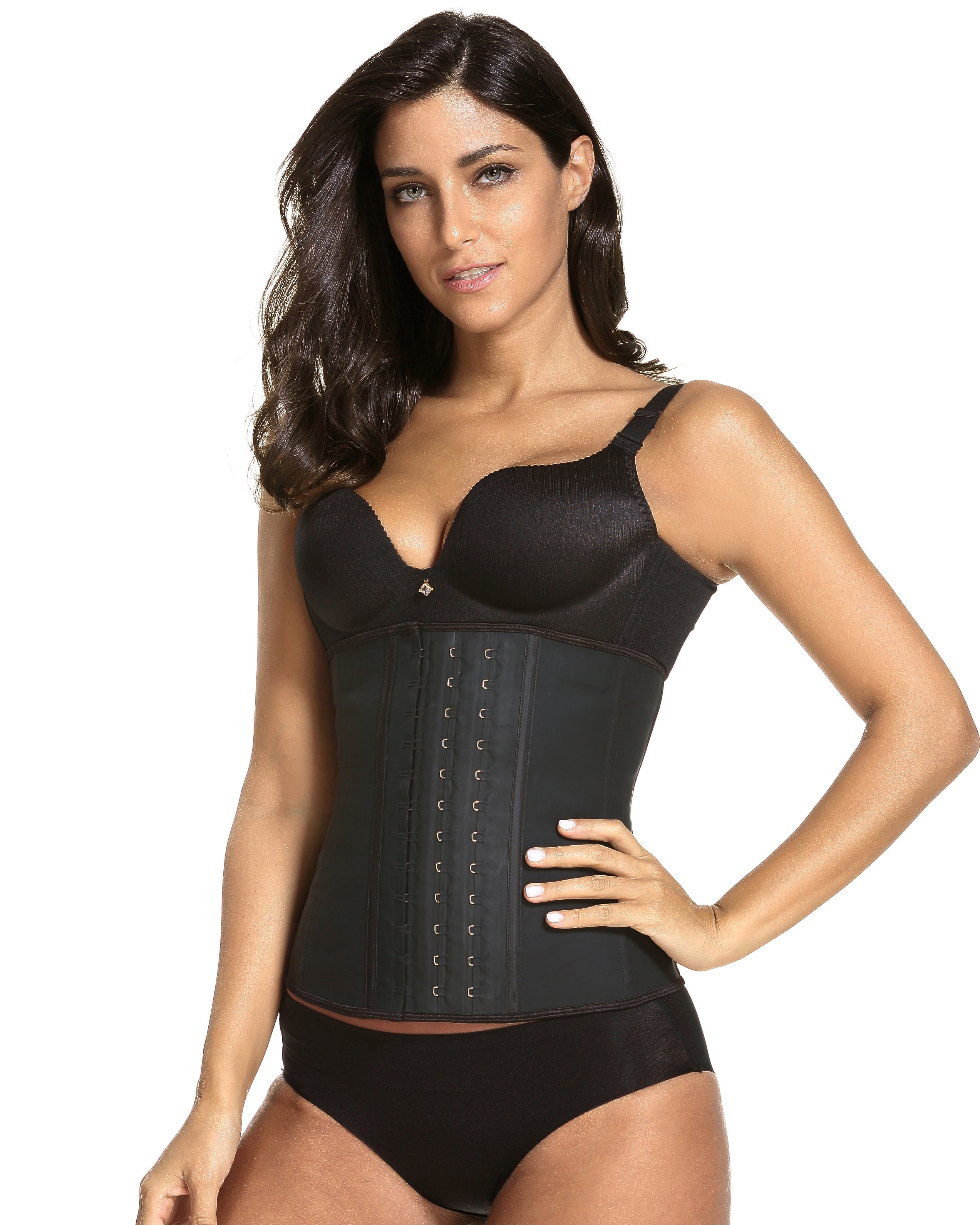 Corsé látex hebilla cintura corsé cinturón latex goma correas corsé