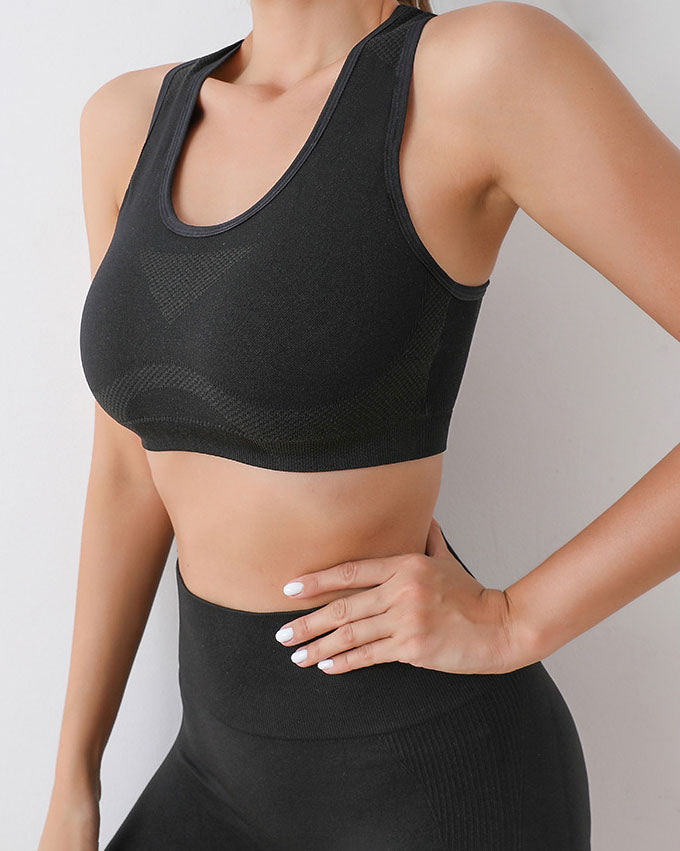 Shockproof Running One-Piece Fitness Bra Push-Up Yoga Beautiful Back S