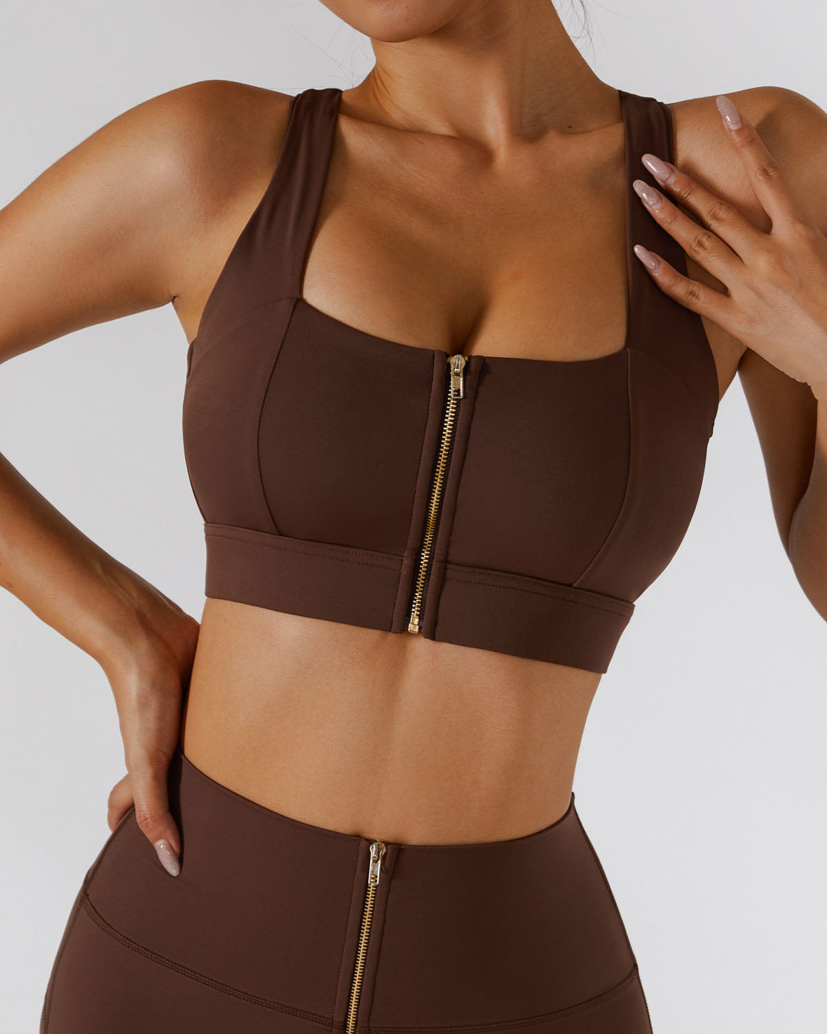 Chaleco de yoga con espalda hermosa a prueba de golpes push up sujetad