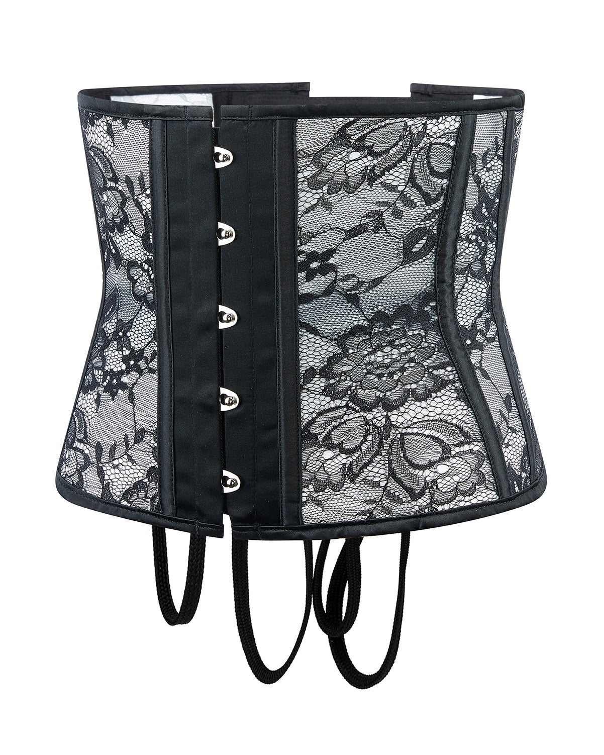 Corsé con corsé de talla grande y sexy de hueso con cordones para muje