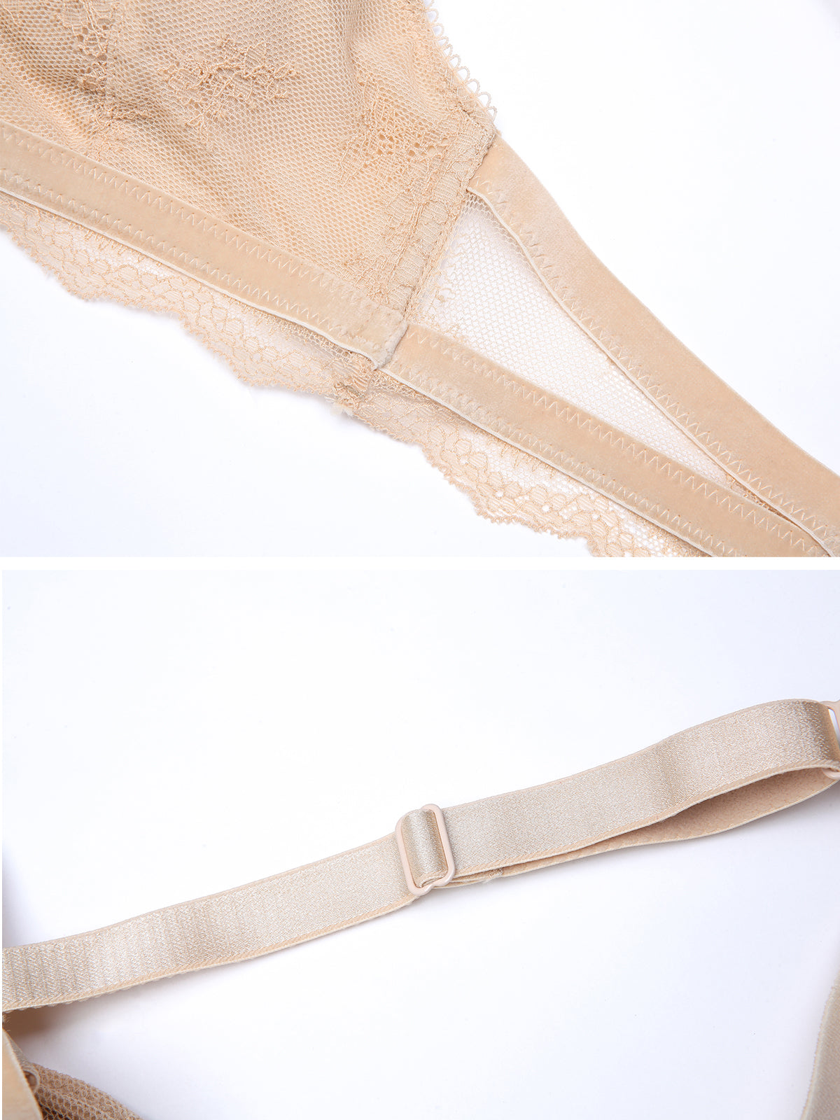 Conjunto de sujetador sin costuras con espalda hermosa y hebilla delan