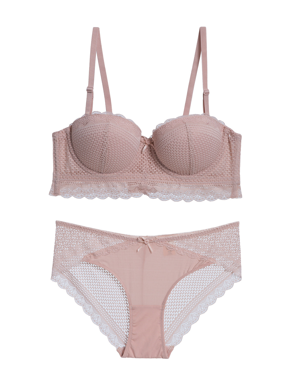 Nuevos conjuntos de sujetadores reúne 1/2 ropa interior de media copa 