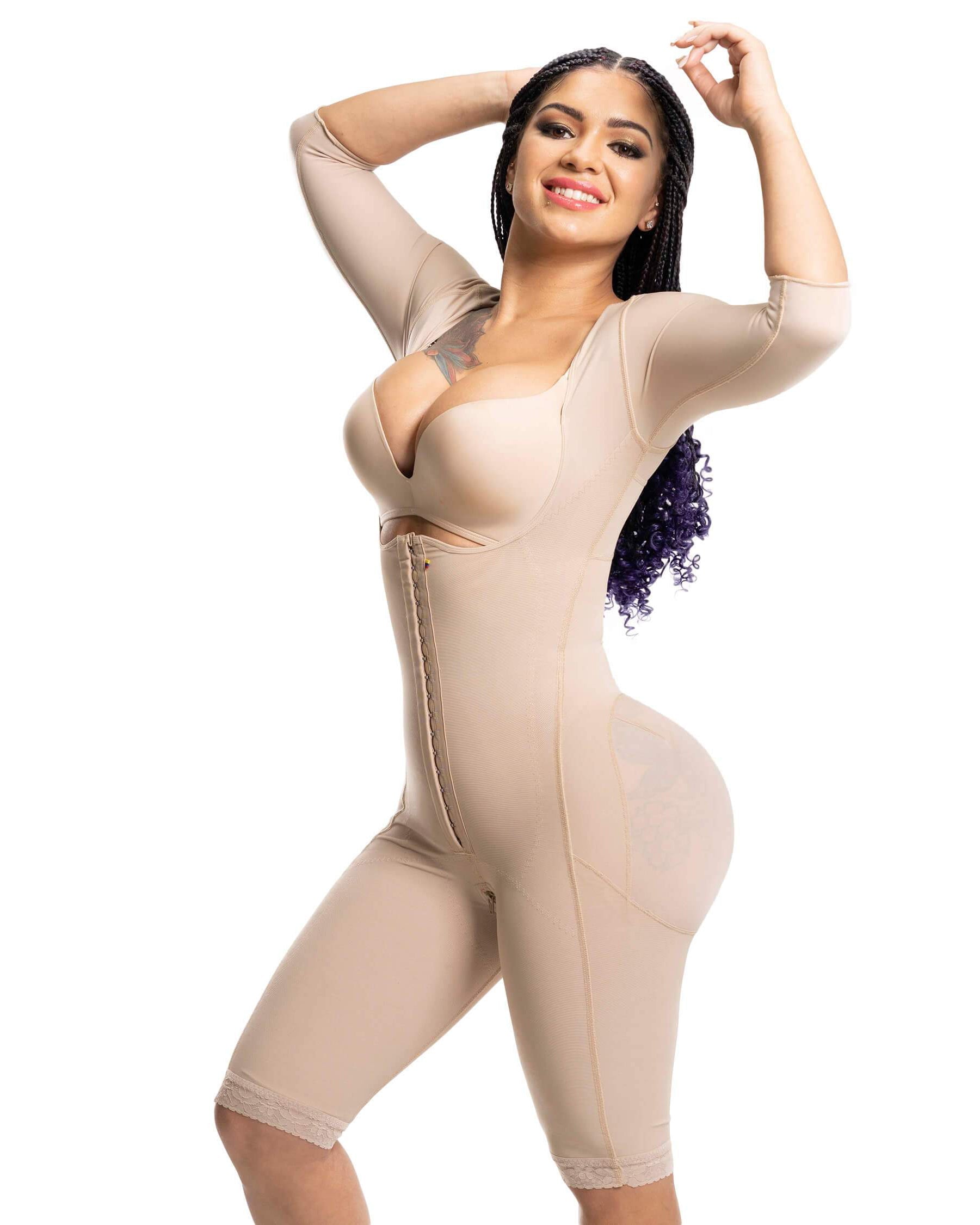 Faja con mangas y sin sujetador