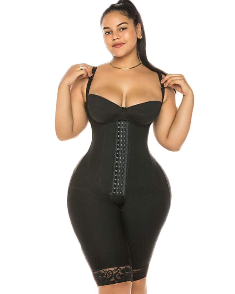 Bodyshaper For Women Full Body Support Compression Open Bust Charming Curves