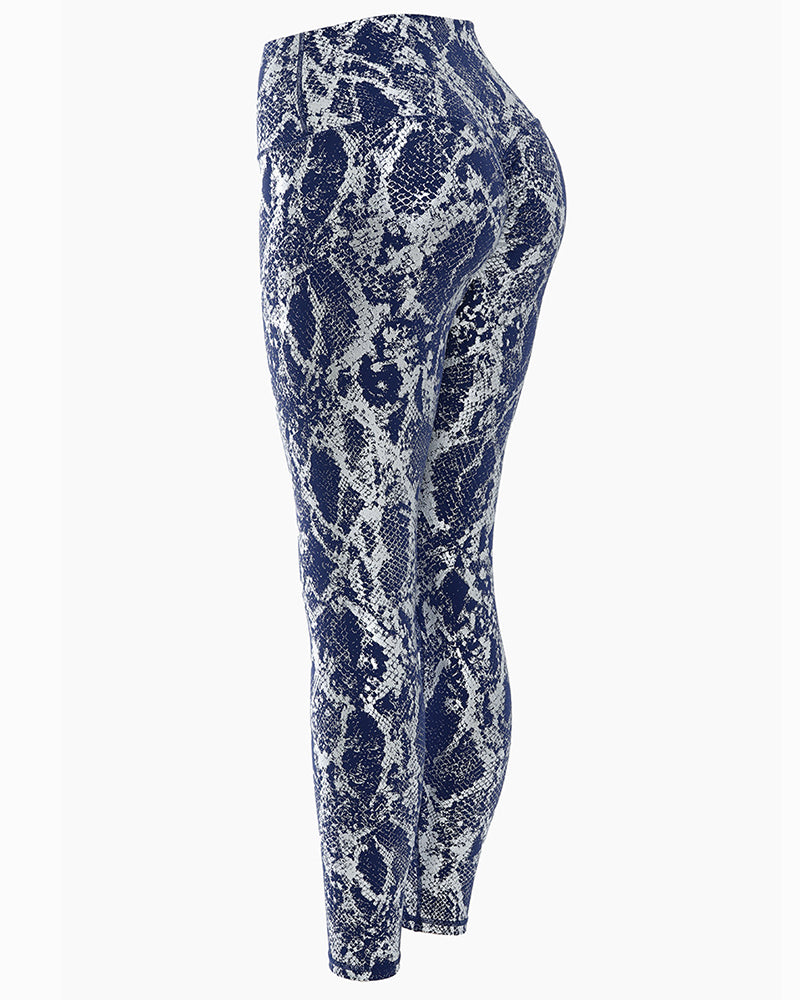 Leggings de yoga elásticos de cintura alta para mujer