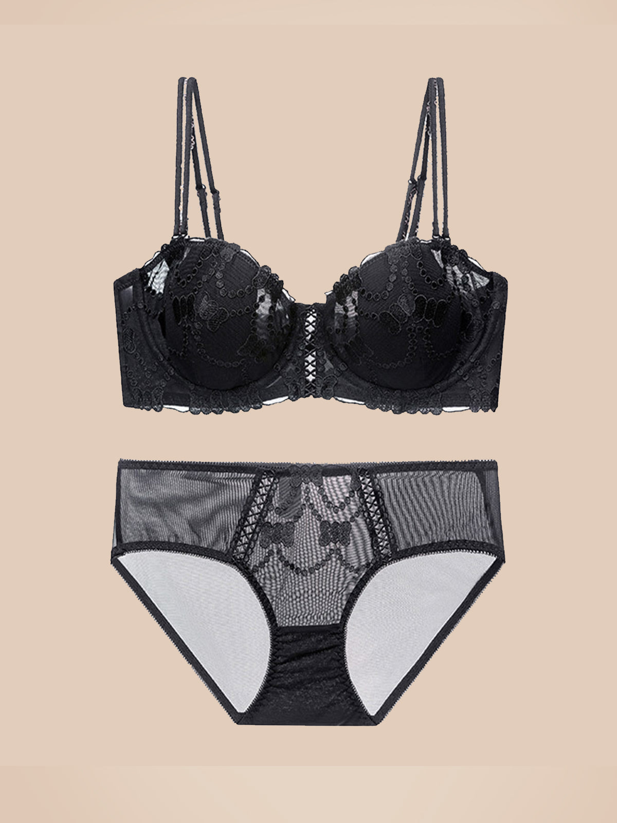 Conjunto de bragas de sujetador de encaje sexy