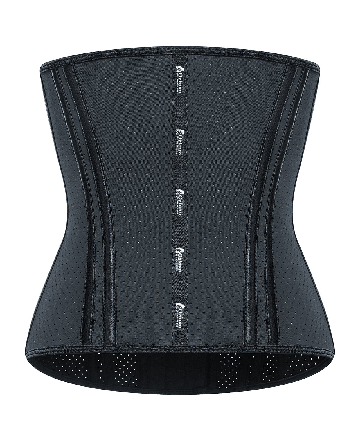 Faja anudada ajustable, transpirable y multiaire.