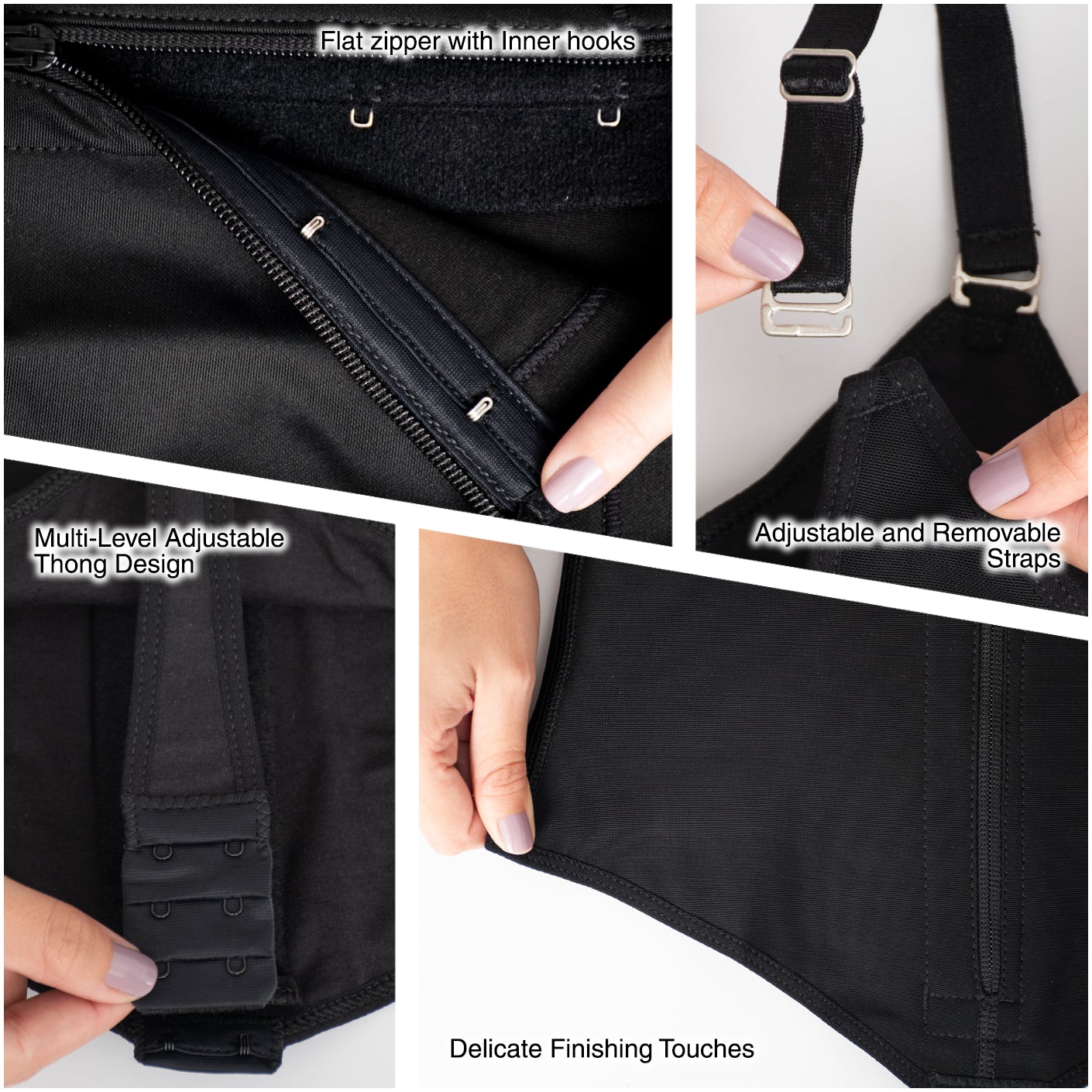 Fajas moldeadoras con control de barriga y tanga de busto abierto para