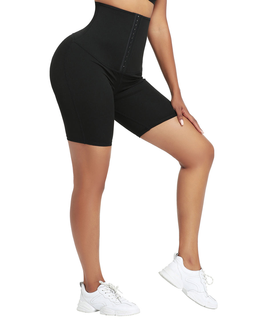BIKER SHORT WITH NEOPRENE WITH HIGH WAIST TO CONTROL WAIST AND ABDOMEN