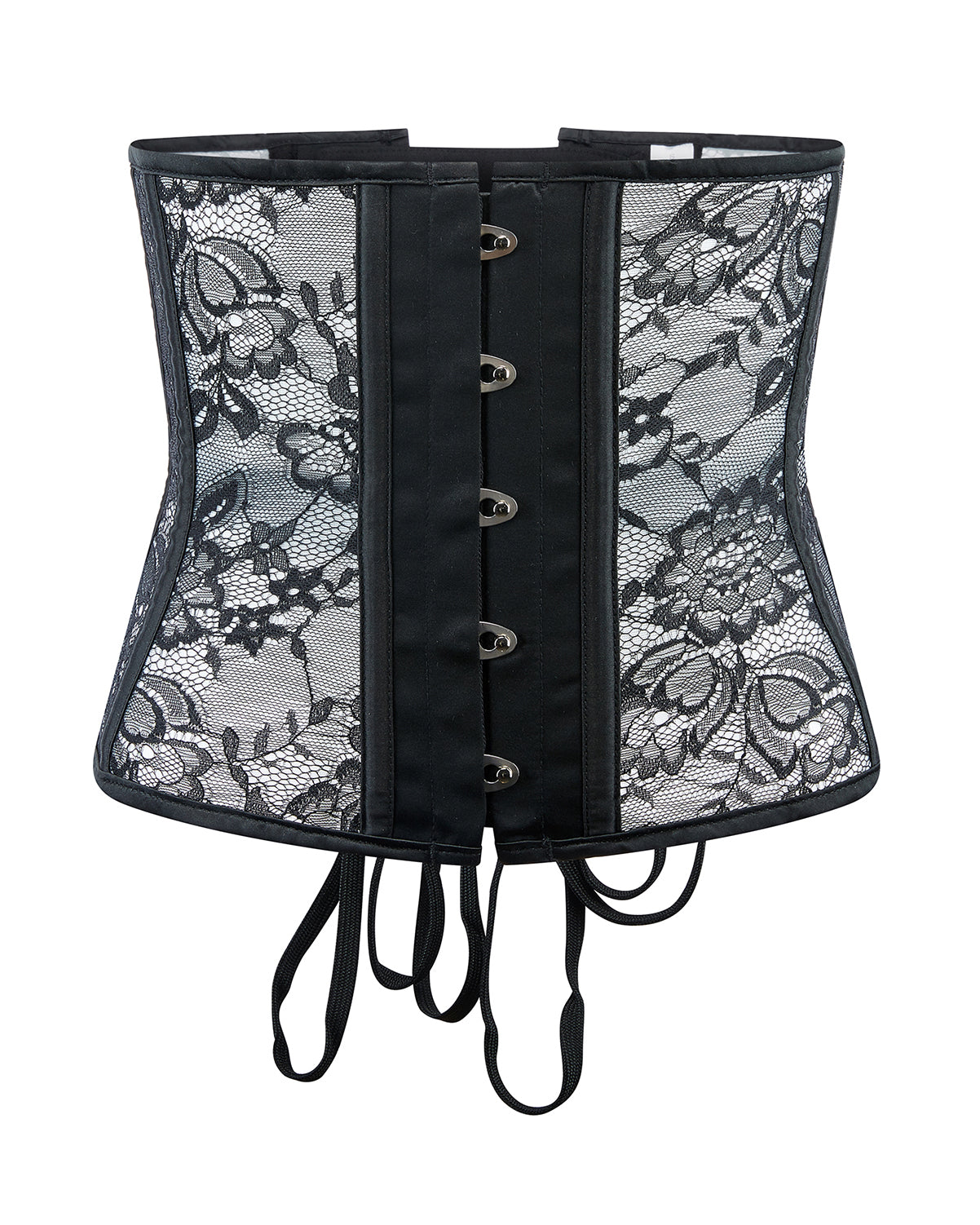 Corsé con corsé de talla grande y sexy de hueso con cordones para muje