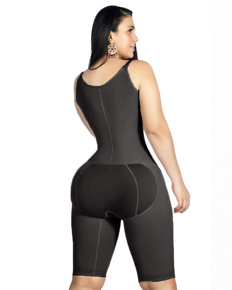 Prenda de compresión de recuperación posparto cremallera lateral fajas