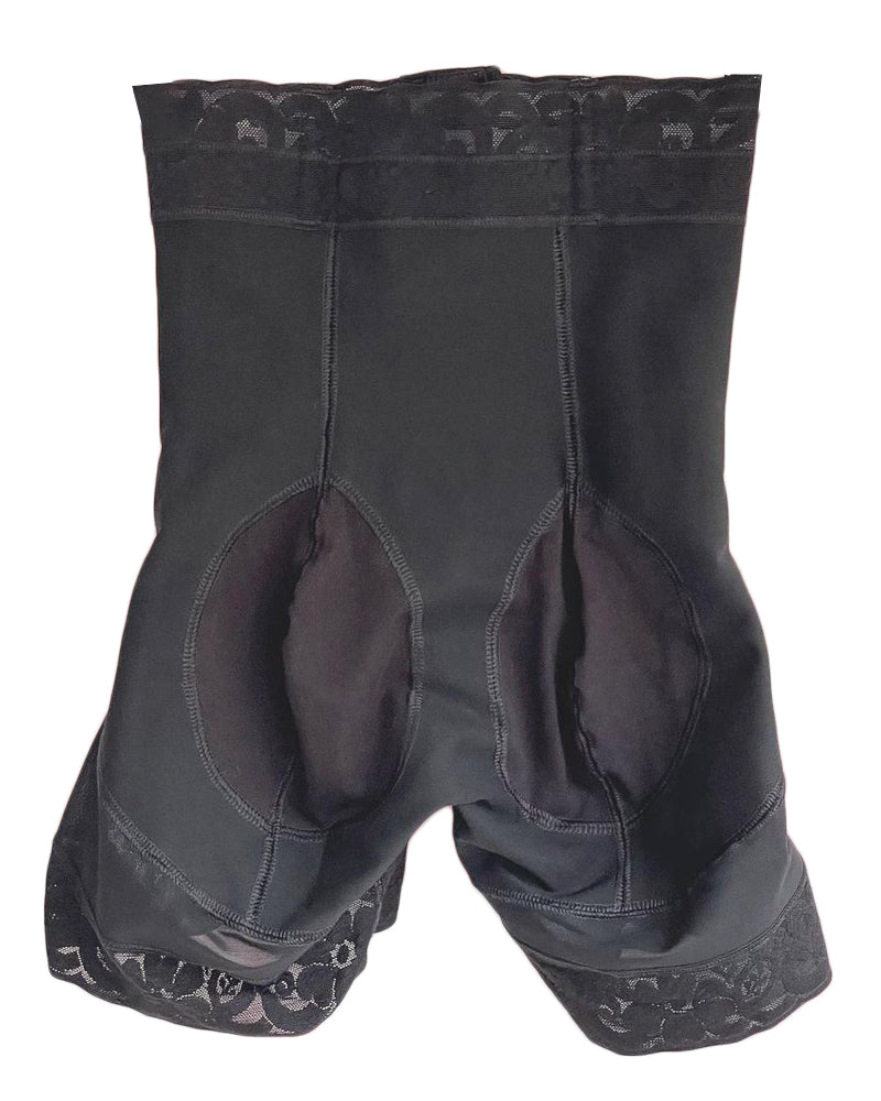 Short cintura extra alta con cremallera