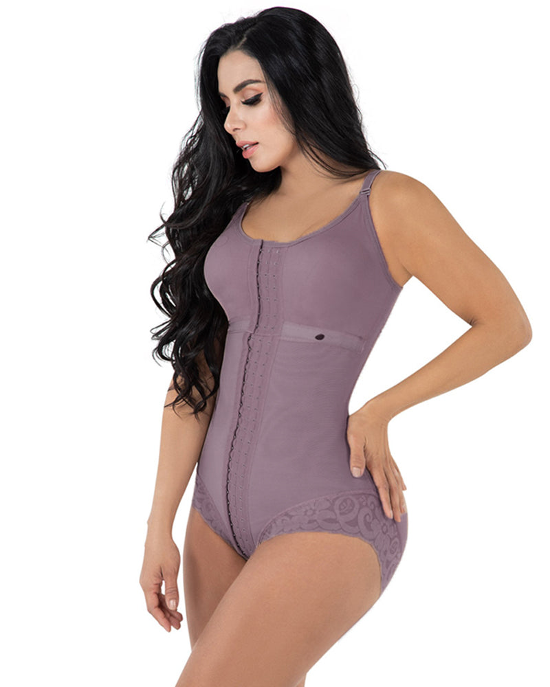 High Compression Shapewear With Hook Shaper Adjustable Bra Slimming Bo