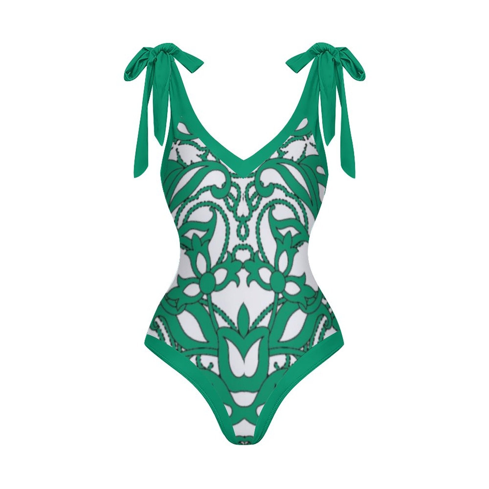 Casual Printed One-Piece Swimsuit And Cover Up 2305104273