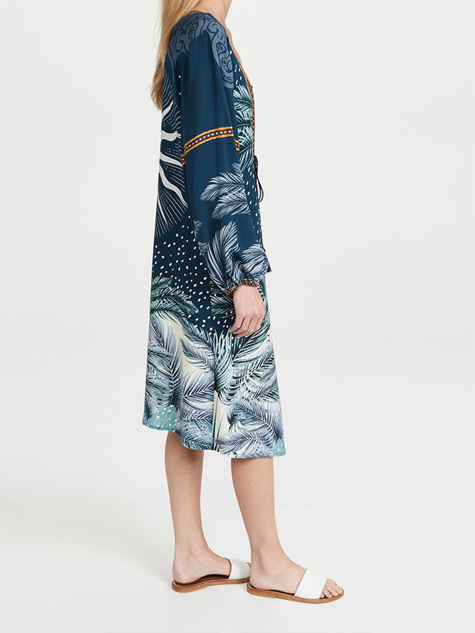 Reversible Print Bikini Swimsuit and Cover-Up