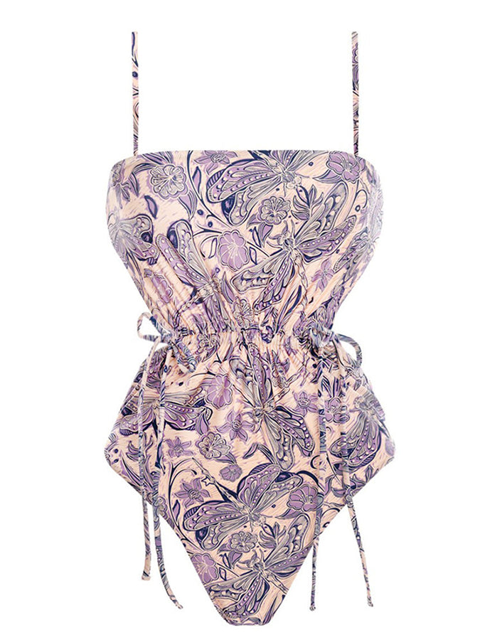 Fashion Print One Piece Swimsuit and Cover Up