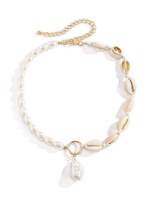 Creative Shell Beaded Pendant Fashion Necklace