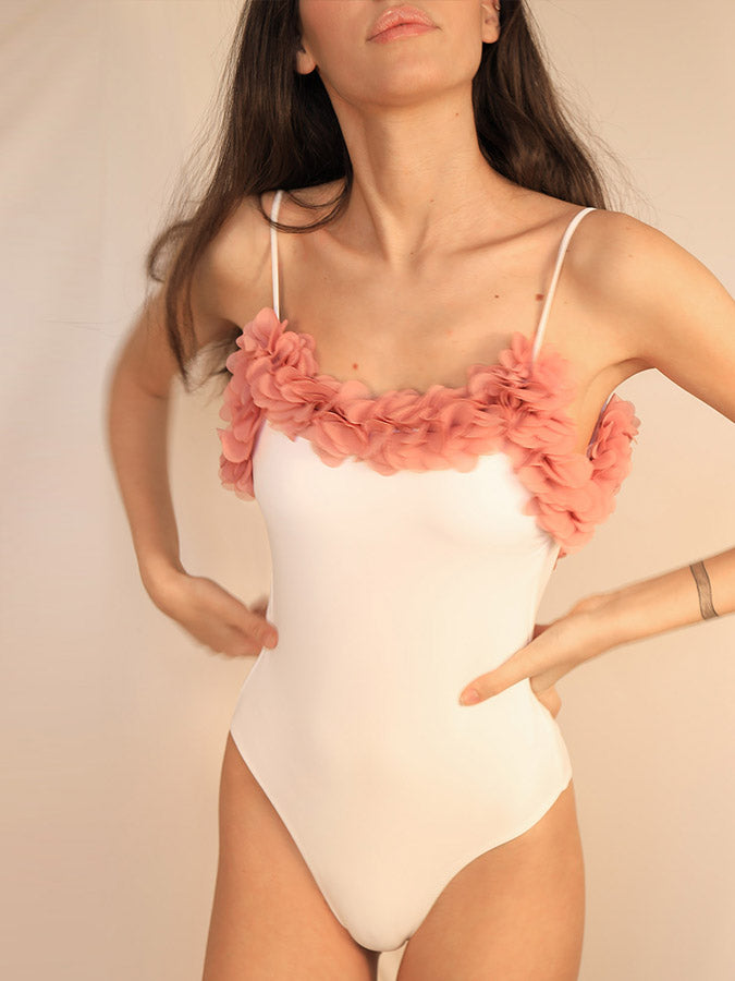 Petal Edge Fashion One Piece Swimsuit