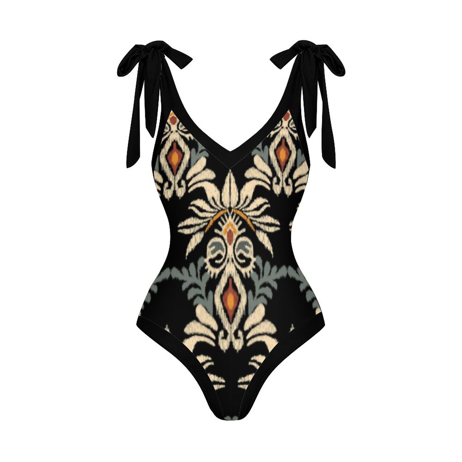 Casual Printed One Piece Swimsuit And Cover Up 2305105226
